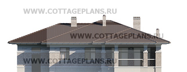 Фасады проект дома 08-73 общ. площадь 375,30 м2