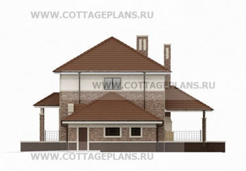 Фасады проект дома 71-26 общ. площадь 327,00 м2