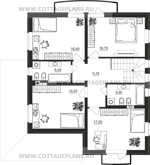 Поэтажные планы проект дома 20-26 общ. площадь 182,85 м2