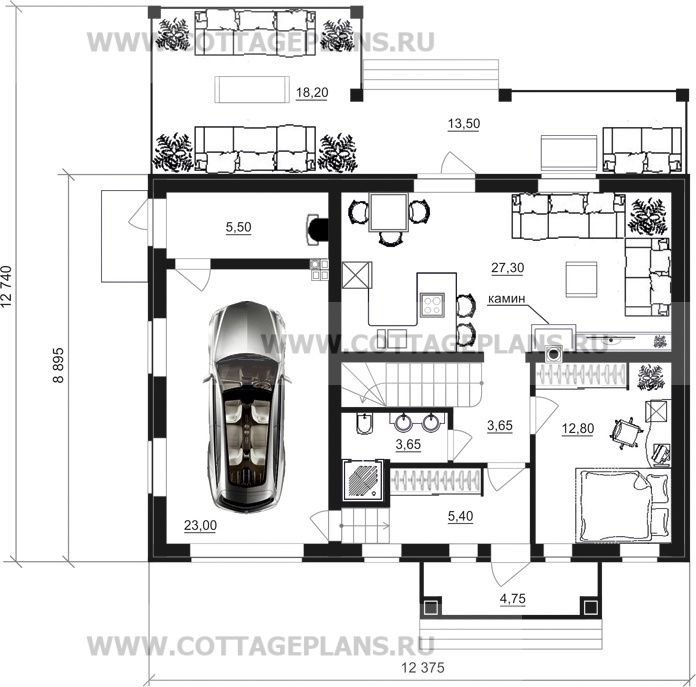 Поэтажные планы проект дома 14-08 общ. площадь 132,55 м2