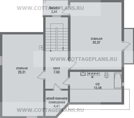 Поэтажные планы проект дома 79-30 общ. площадь 196,78 м2
