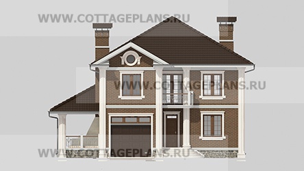 Фасады проект дома 75-21 общ. площадь 217,25 м2