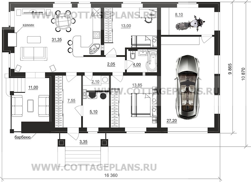 Поэтажные планы проект дома 900-72 общ. площадь 114,30м2
