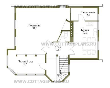 Поэтажные планы проект дома 79-34 общ. площадь 168 м2
