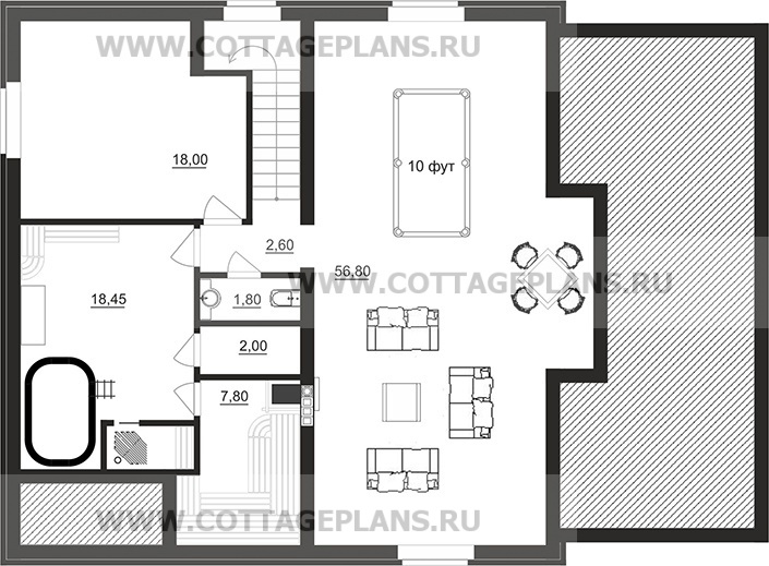 Поэтажные планы проект дома 78-17 общ. площадь 365,40м2