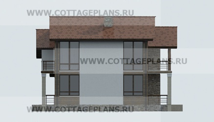 Фасады проект дома 14-56 общ. площадь 249,10 м2