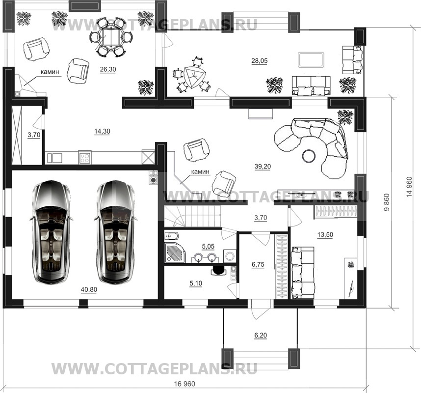 Поэтажные планы проект дома 15-27 общ. площадь 229,60 м2