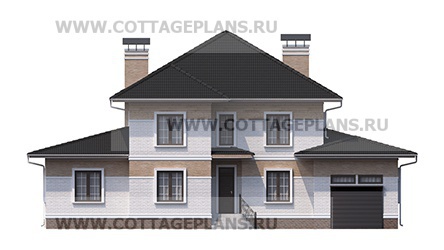 Фасады проект дома 75-26 общ. площадь 267,10 м2