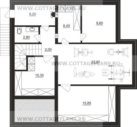 Поэтажные планы проект дома 15-88 общ. площадь 263,25 м2