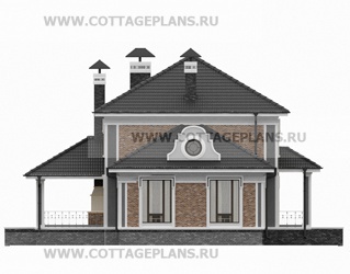 Фасады проект дома 71-30 общ. площадь 298,80 м2