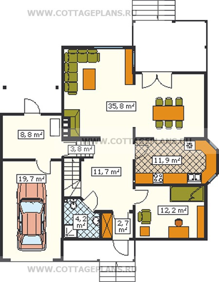 Поэтажные планы проект дома 47-90 общ. площадь 193,9 м2