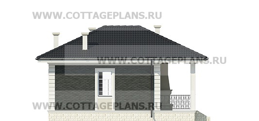 Фасады проект дома 94-16 общ. площадь 53,00 м2