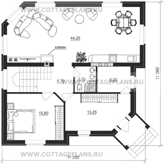 Поэтажные планы проект дома 15-91 общ. площадь 258,45 м2