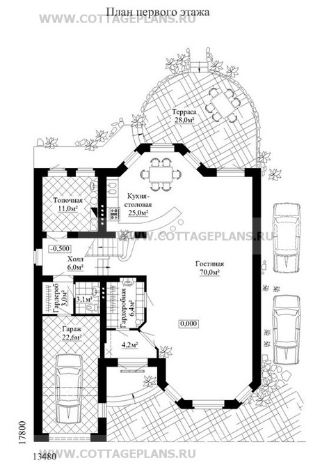 Поэтажные планы проект дома 48-24 общ. площадь 429 м2
