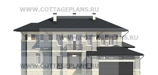 Фасады проект дома 103-17 общ. площадь 448,70 м2