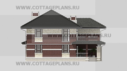 Фасады проект дома 77-73 общ. площадь 205,50 м2