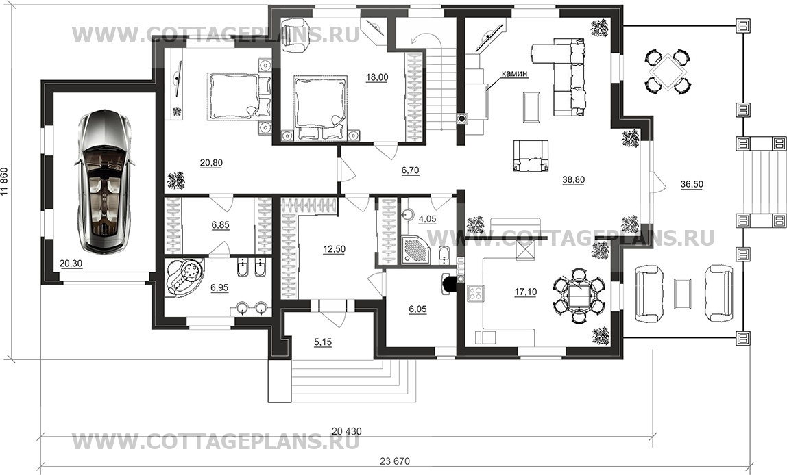 Поэтажные планы проект дома 100-66 общ. площадь 265,75 м2