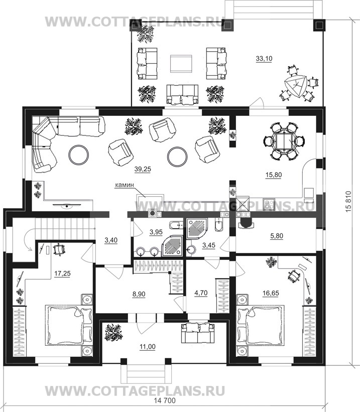 Поэтажные планы проект дома 13-03 общ. площадь 198,60 м2