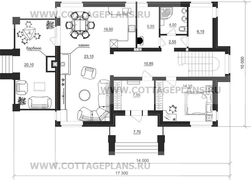 Поэтажные планы проект дома 29-82 общ. площадь 195,75м2