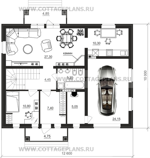 Поэтажные планы проект дома 71-23 общ. площадь 226,90 м2