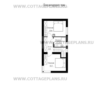 Поэтажные планы проект дома 59-51 общ. площадь 115,6 м2