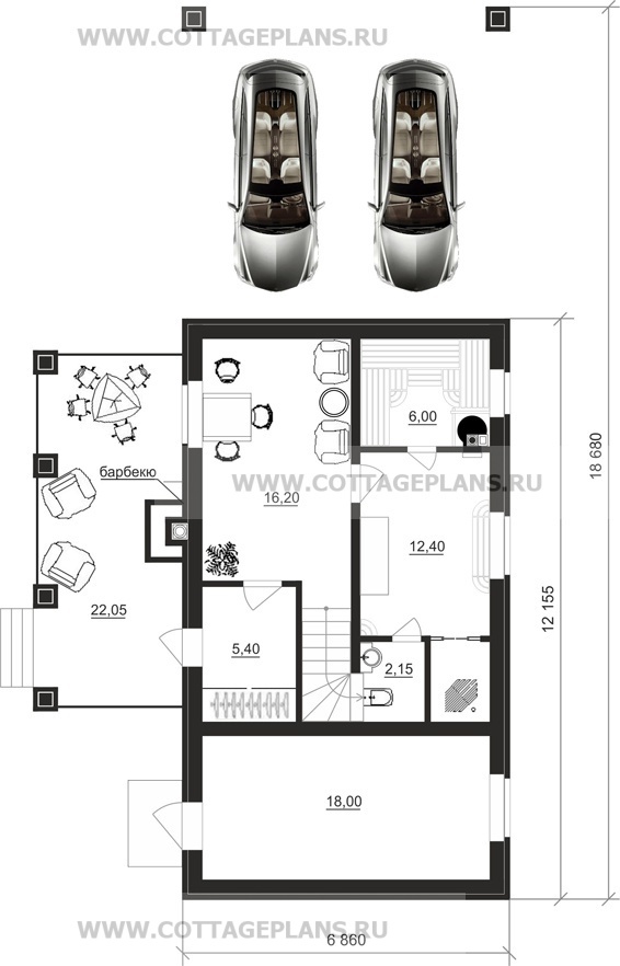 Поэтажные планы проект дома 94-06 общ. площадь 103,65 м2