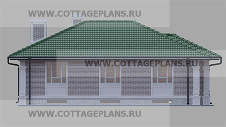 Фасады проект дома 08-07 общ. площадь 299,20 м2