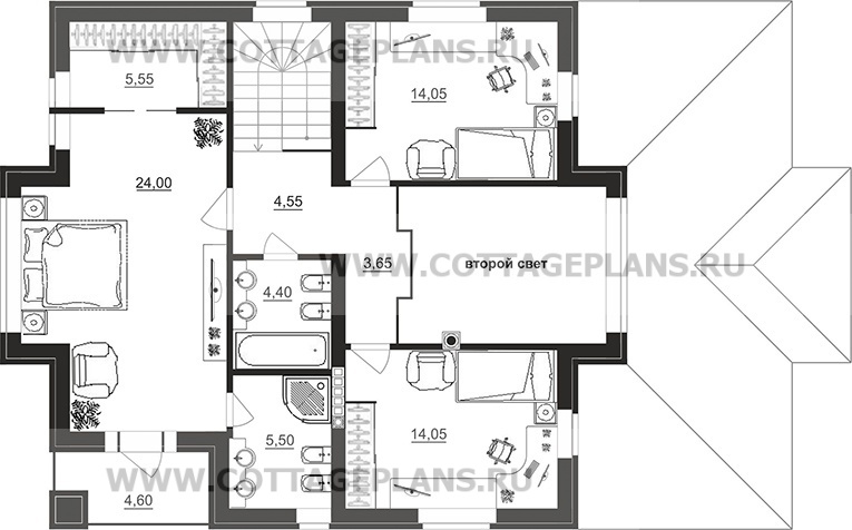 Поэтажные планы проект дома 97-16 общ. площадь 160,70 м2