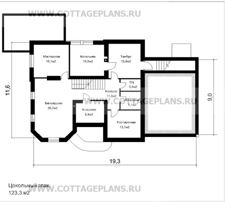 Поэтажные планы проект дома 35-91 общ. площадь 443м2