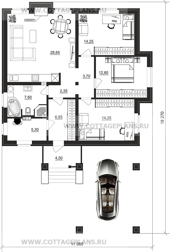 Поэтажные планы проект дома 900-46 общ. площадь 97,75 м2
