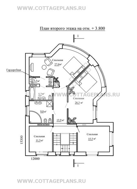 Поэтажные планы проект дома 32-64 общ. площадь 338,0м2