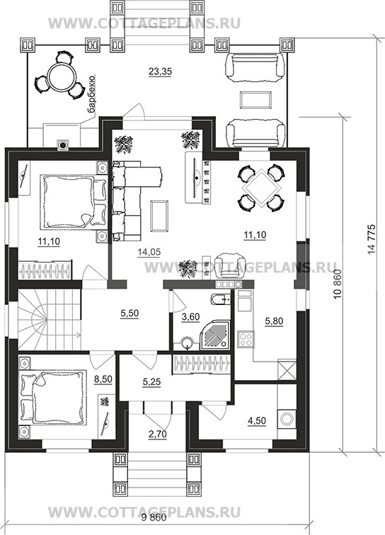Поэтажные планы проект дома 28-40 общ. площадь 139,65 м2