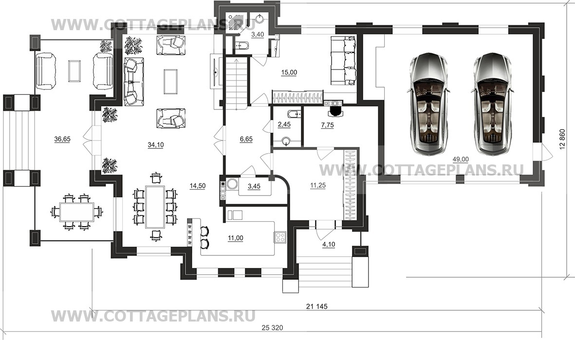 Поэтажные планы проект дома 100-82 общ. площадь 262,30 м2