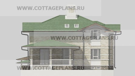 Фасады проект дома 23-61 общ. площадь 286,05 м2