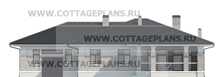 Фасады проект дома 08-62 общ. площадь 247,10 м2