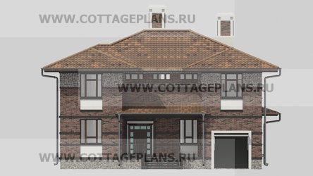 Фасады проект дома 17-12 общ. площадь 372,85 м2