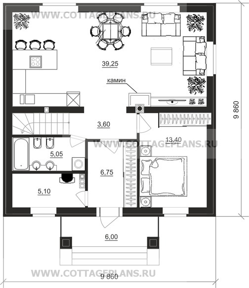 Поэтажные планы проект дома 20-03 общ. площадь 141,14 м2