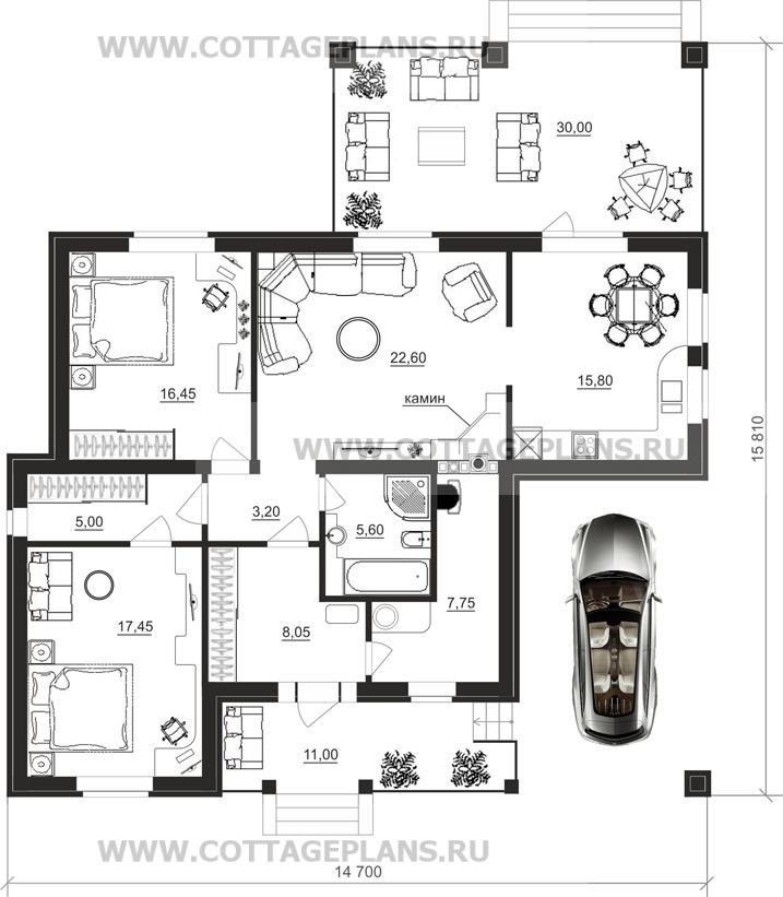 Поэтажные планы проект дома 83-31 общ. площадь 101,90 м2
