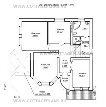 Поэтажные планы проект дома 31-81 общ. площадь 294,8м2