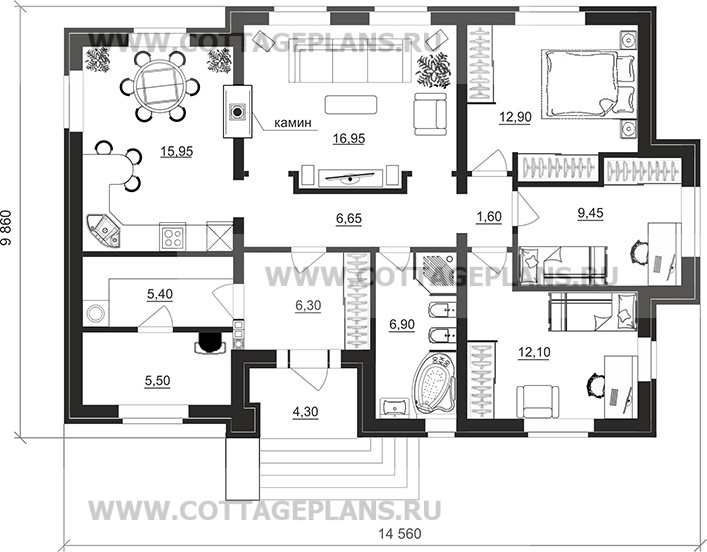 Поэтажные планы проект дома 27-51 общ. площадь 98,15 м2