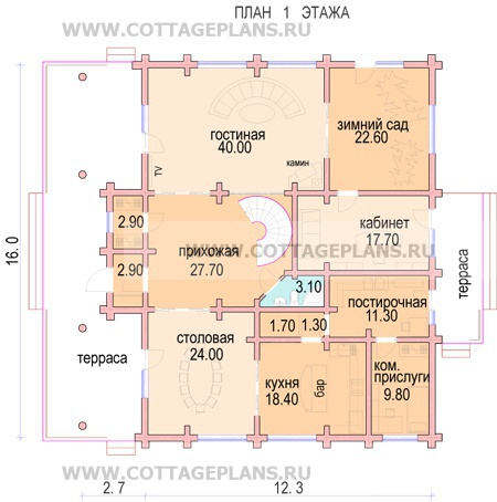 Поэтажные планы проект дома 12-02 общ. площадь 373 м2