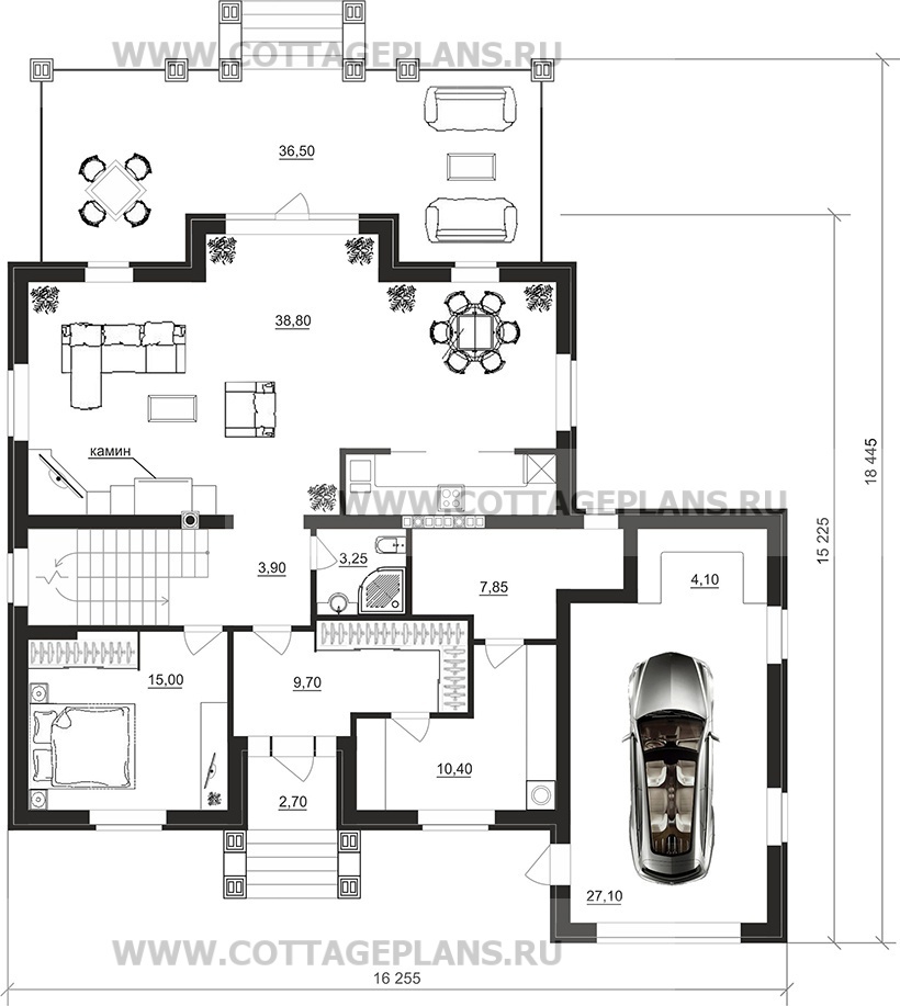 Поэтажные планы проект дома 201-05 общ. площадь 340,05 м2