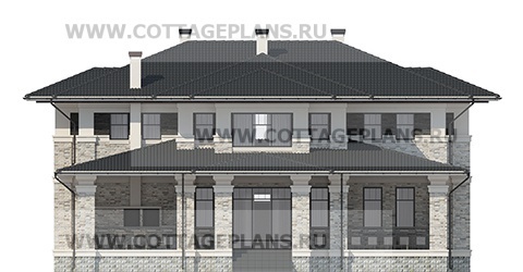 Фасады проект дома 103-15 общ. площадь 447,95 м2