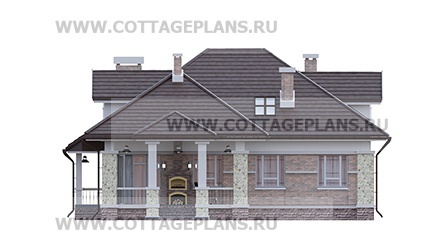 Фасады проект дома 75-63 общ. площадь 312,95 м2