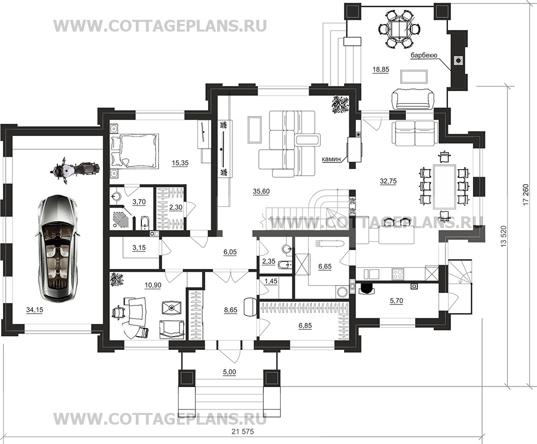 Поэтажные планы проект дома 202-84 общ. площадь 266,85 м2