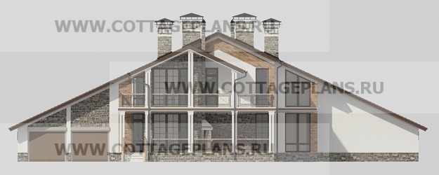 Фасады проект дома 18-00 общ. площадь 404,00 м2