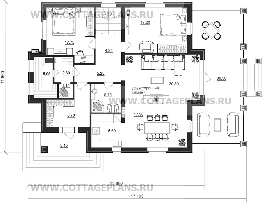Поэтажные планы проект дома 101-46 общ. площадь 316,50 м2
