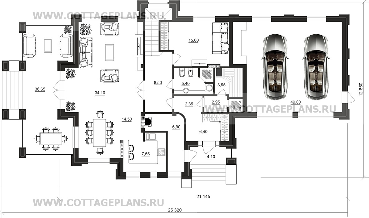 Поэтажные планы проект дома 100-82 общ. площадь 262,30 м2