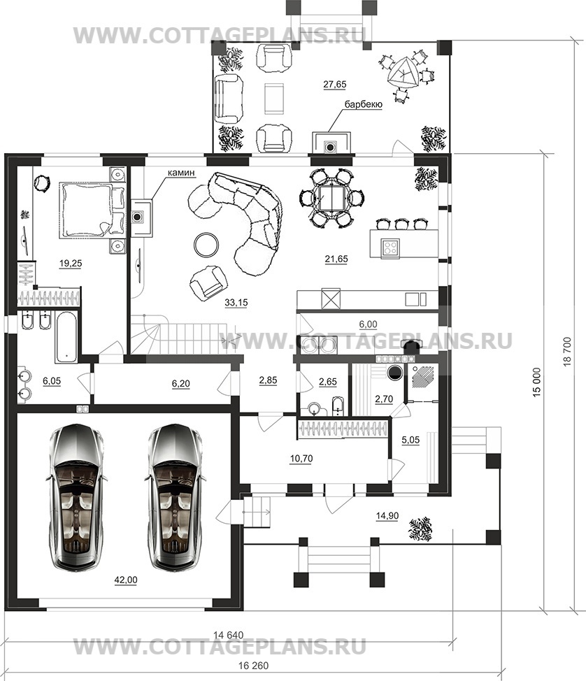 Поэтажные планы проект дома 75-63 общ. площадь 312,95 м2