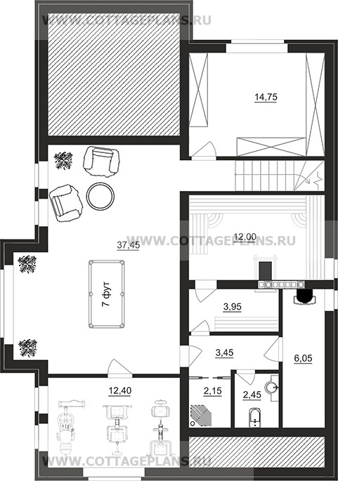 Поэтажные планы проект дома 78-50 общ. площадь 279,55 м2